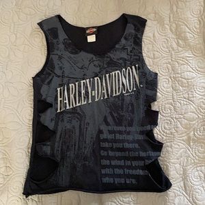 Harley Davidson women’s black tank top-size Small.